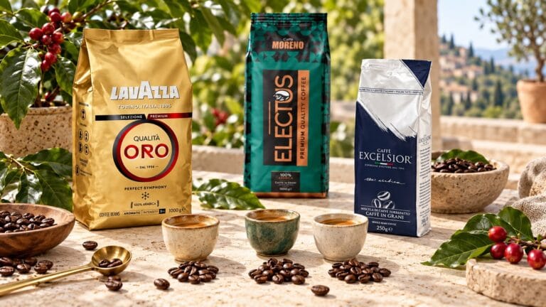 Три кафета арабика: Lavazza Qualità Oro, Moreno Electus и Excelsior Radici